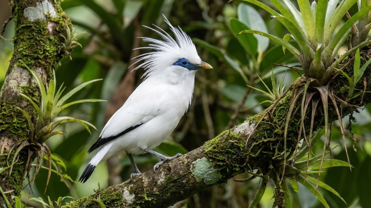 Jalak Bali pose jambul tegak
