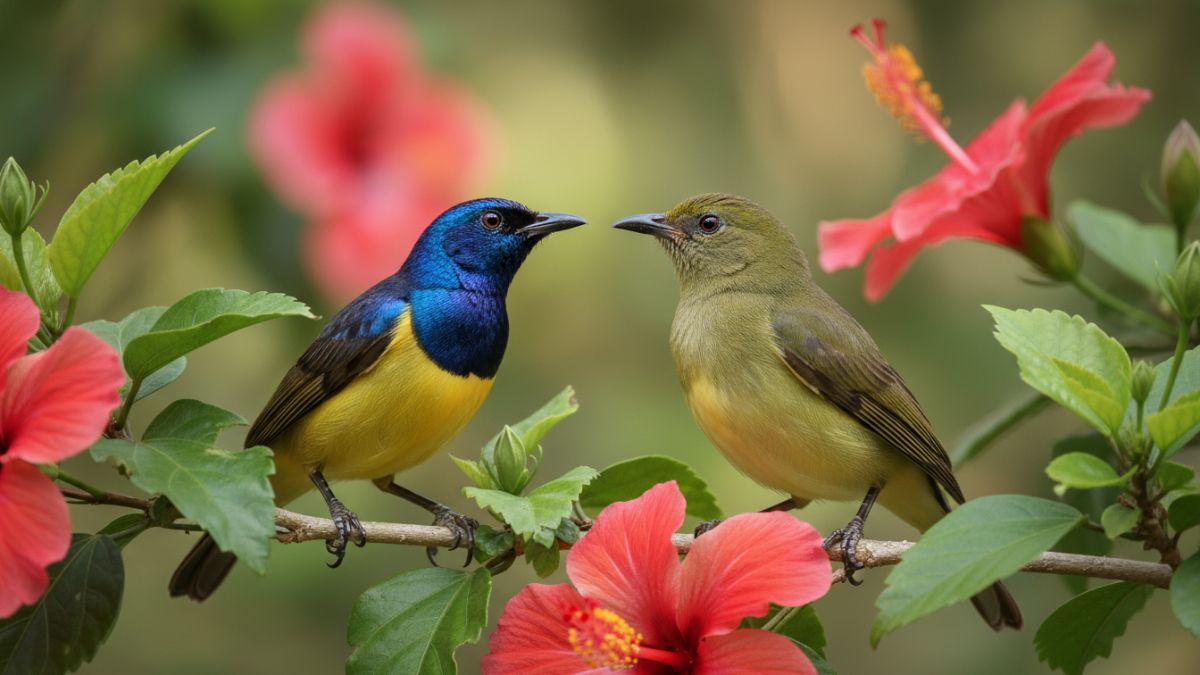 Jantan metalik vs Betina polos